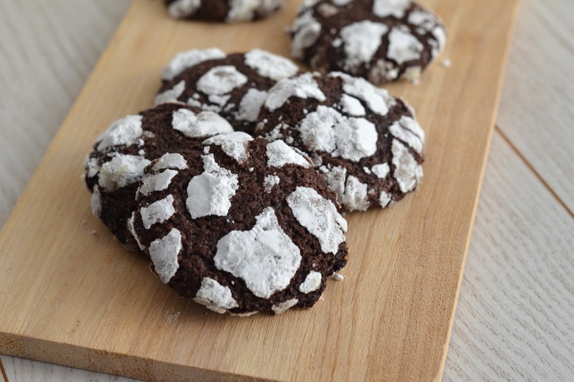 Photo Crinkles au chocolat - Cookies Craquelés - Noël