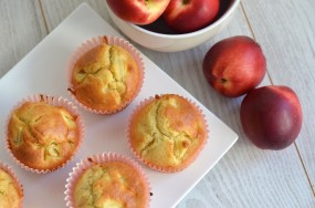 Muffins aux pêches