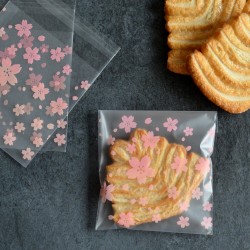 Sachets pour biscuits et confiserie - Fleurs Roses