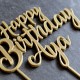 Décoration de gâteau Happy Birthday avec Prénom (personnalisable) - Cake Topper