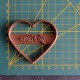 Je t'aime heart cookie cutter