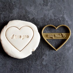 I love you heart cookie cutter