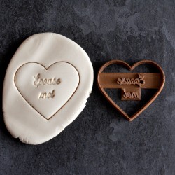 Épouse-moi heart cookie cutter