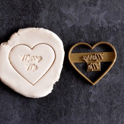 Marry me heart cookie cutter