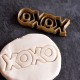 XOXO love cookie cutter