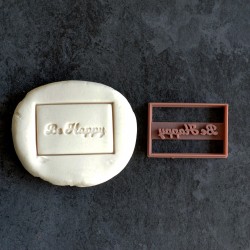 Be Happy cookie cutter