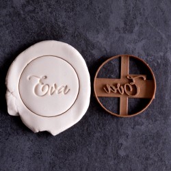 Circle custom cookie cutter Name - Personalized