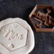 Hexagon cookie cutter with name - Personalized