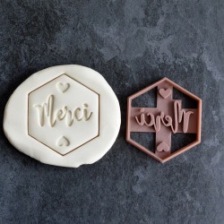 Emporte-pièce Merci - Hexagone