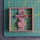 Square Apple cookie cutter with name - Personalized