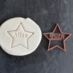 Star custom cookie cutter Name - Personalized