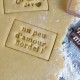 "Un peu d'amour" cookie stamp and cutter