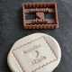 Petit Beurre Custom cookie cutter with name and heart - Personalized