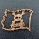 Custom Pirate flag cookie cutter with name