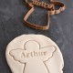 Custom Angel cookie cutter with name