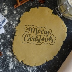 Merry Christmas cookie cutter