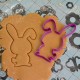 Funny Rabbit cookie cutter- Rounded