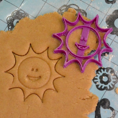 Smiling Sun cookie cutter