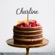 Décoration de gâteau Prénom (personnalisable) XL - Modèle Charline - Cake Topper