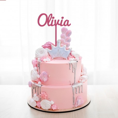 Custom Cake Topper XL - Olivia Design