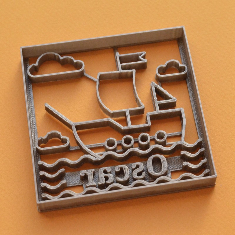 Handmade Ship Sailing Boat Cookie Cutter – 8 Cm – Plastic – PDZ Shape