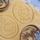 Swan cookie cutter - Custom cookie cutter with name