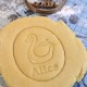 Swan cookie cutter - Custom cookie cutter with name