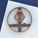 Penguin cookie cutter - Custom with name
