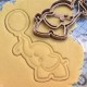 Elephant with balloon cookie cutter