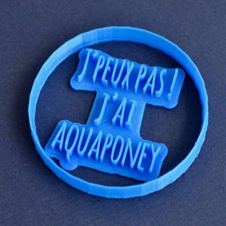 Aquaponey cookie stamp and cutter