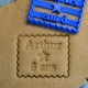 Petit Beurre Custom cookie cutter with name and star - Personalized