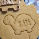 Little Turtle cookie cutter with name