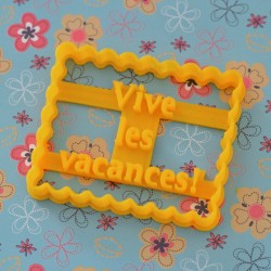 Petit Beurre "Vive les Vacances" cookie cutter