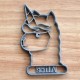 Llama-Corn cookie cutter with name