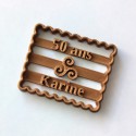 Petit Beurre Custom cookie cutter with name and Triskel - Personalized