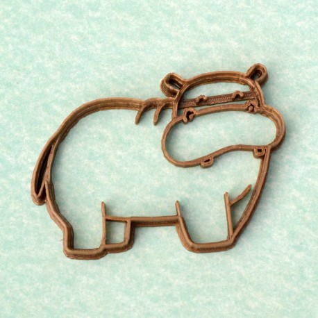 Hippopotamus cookie cutter