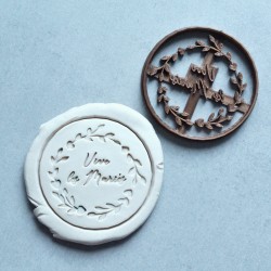 Vive les mariés cookie cutter - Wedding cookie cutter
