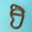 Custom Baby Foot cookie cutter with name
