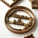 Flower circle custom cookie cutter - Personalized - Birthday, Wedding