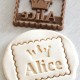 Petit Beurre Custom cookie cutter with name and crown - Personalized