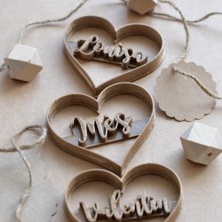 Custom Heart cookie cutter - Personalized with name