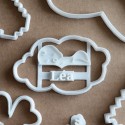 Custom sleeping baby cookie cutter with name