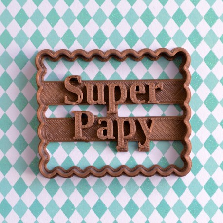 Petit Beurre "Super Papy" cookie cutter