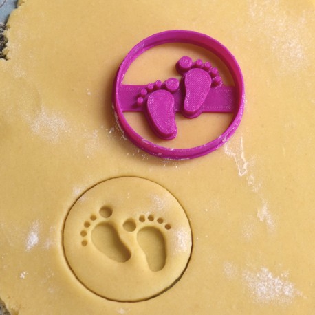 Baby feet cookie cutter