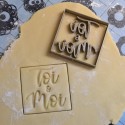 Toi & Moi cookie cutter - Square