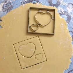 Heart cookie cutter - Square