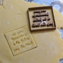 Loves me cookie cutter - Square