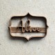 Custom Plaque cookie cutter with name