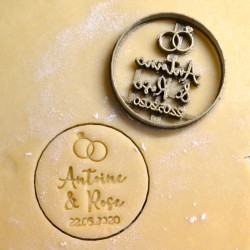 custom Rings cookie cutter Name - Personalized