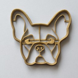 French Bulldog head cookie cutter
